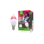 Bec LED Smart WiFi E14 RGB+CCT WOOX, Tuya 2 bec led smart e14 rgb cct wifi woox r9075 01 1926 8745