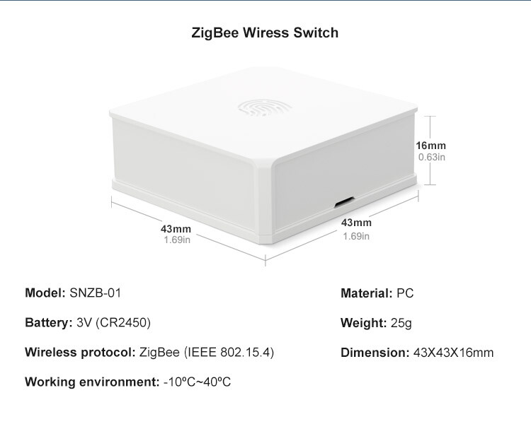 SONOFF SNZB-01 - intrerupator wireless Smart ZigBee 13 sonoff snzb 01 switch wireless zigbee 16 3602