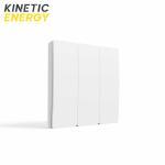 Întrerupător Wireless triplu cu revenire Kinetic Energy 2 intrerupator wireless triplu cu revenire alb kinetic energy es2354