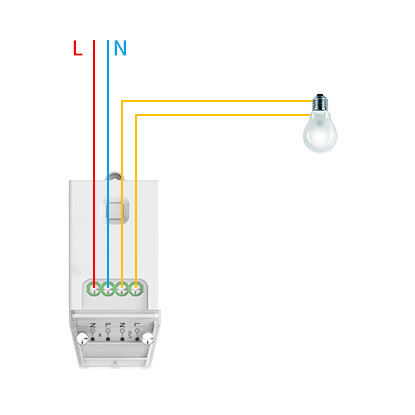 Controller Kinetic Energy, 1 Canal, 5a, WiFi + RF433 Tuya (cu nul) 3 schema montaj controller kinetic energy erc602