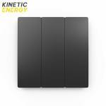 Întrerupator triplu wireless/ fara fir Kinetic Energy, cu revenire, Negru 3 intrerupator triplu wireless cu revenire negru kinetic energy 02