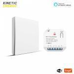 kit controller 1 canal dimmer wifi rf si intrerupator simplu cu revenire kinetic energy erc2203 w es2154