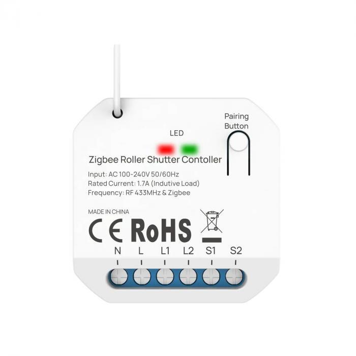 controller kinetic energy pentru jaluzele rulouri zigbee rf433 kerc2206 z