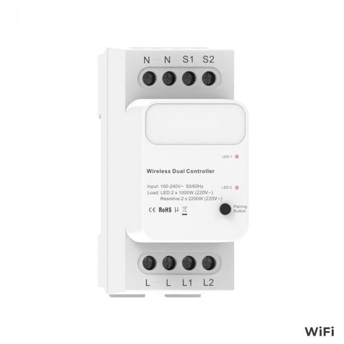kinetic energy kerc2102 controller 2 canale 2x10a rf433 wifi tuya 06
